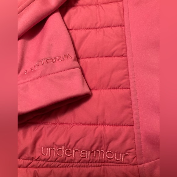 Women’s pink Size Medium UNDER ARMOUR UA Storm Primaloft Puffer Jacket. - Picture 3 of 11